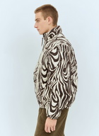 ERL Zebra Quilted Puffer Jacket