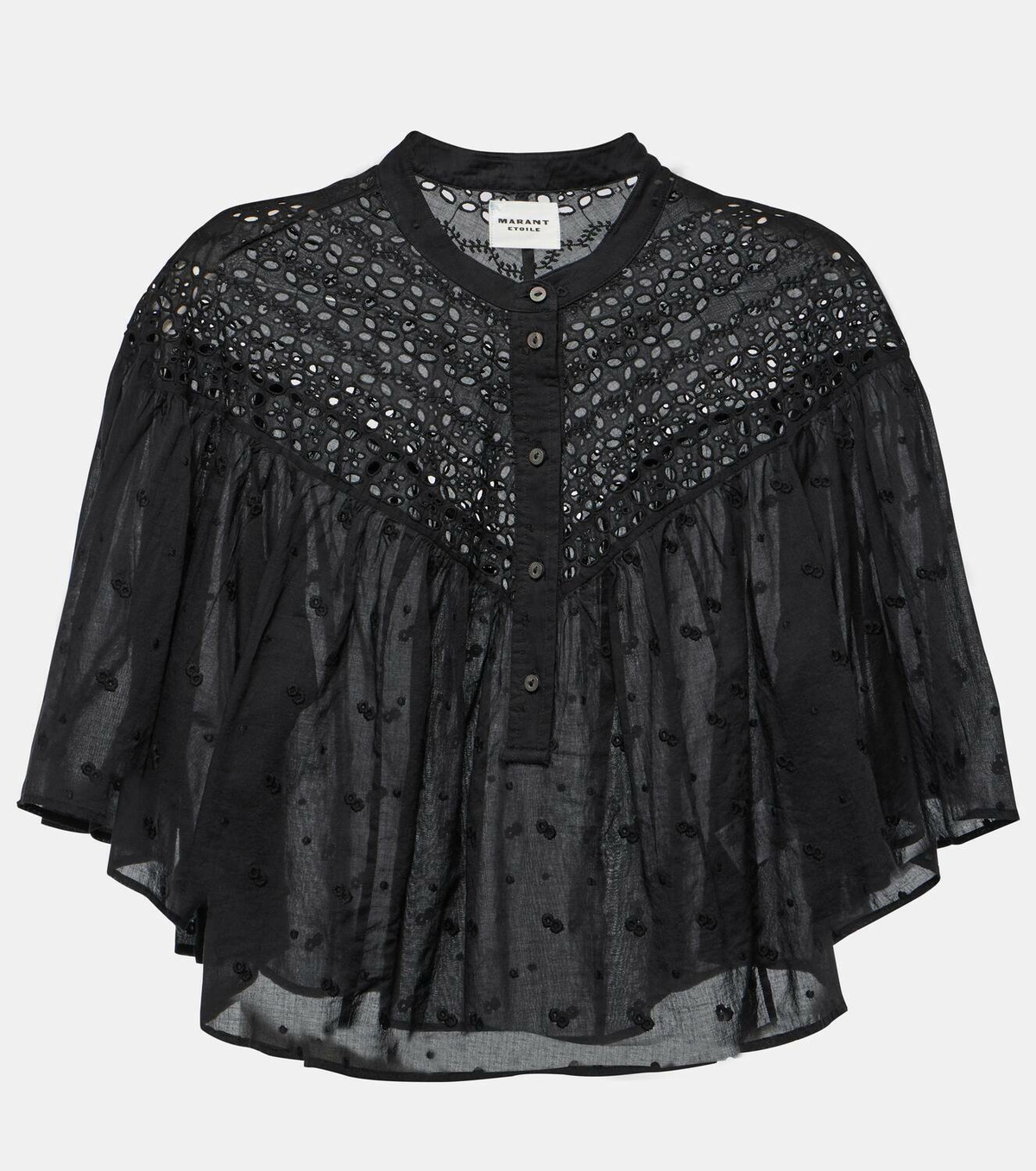 【Marant Etoile】 Safiアシンメトリーレーストップ Marant Etoile Safi asymmetric lace top Isabel Marant Etoile