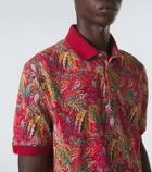 Etro Paisley cotton piqué polo shirt