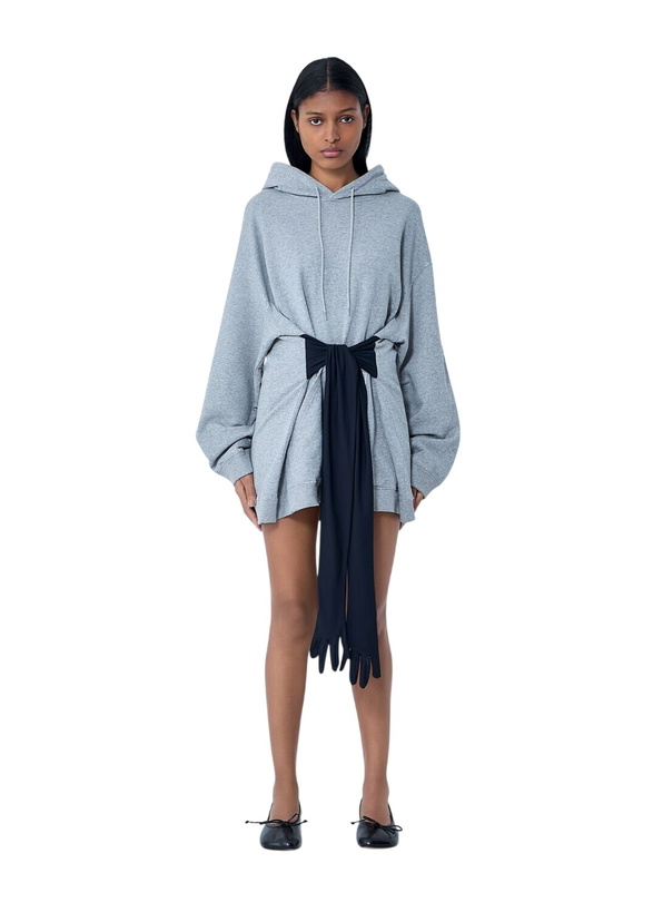 Photo: MM6 Maison Margiela Hooded Sweatshirt With Attached Sash