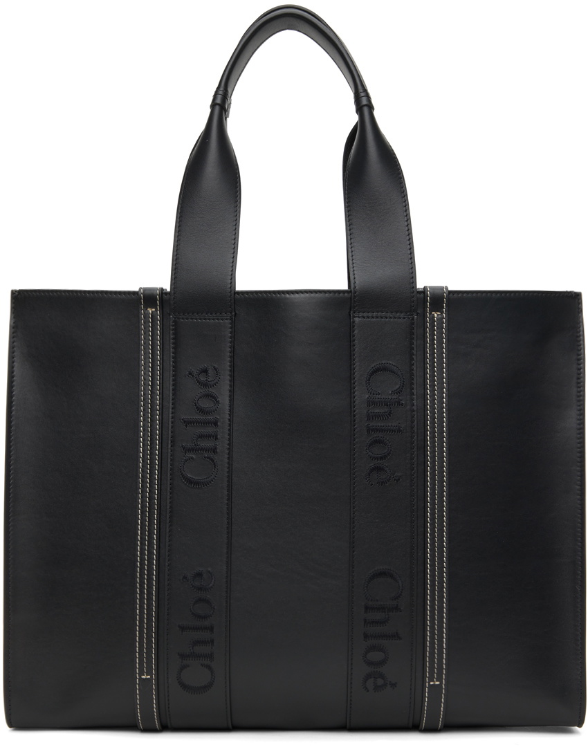 Chloé Black Large Woody Tote Chloe