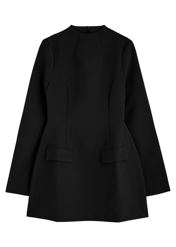 tiered mini dress black Odd Muse Ultimate Muse Cap Sleeve Mini Dress in Black