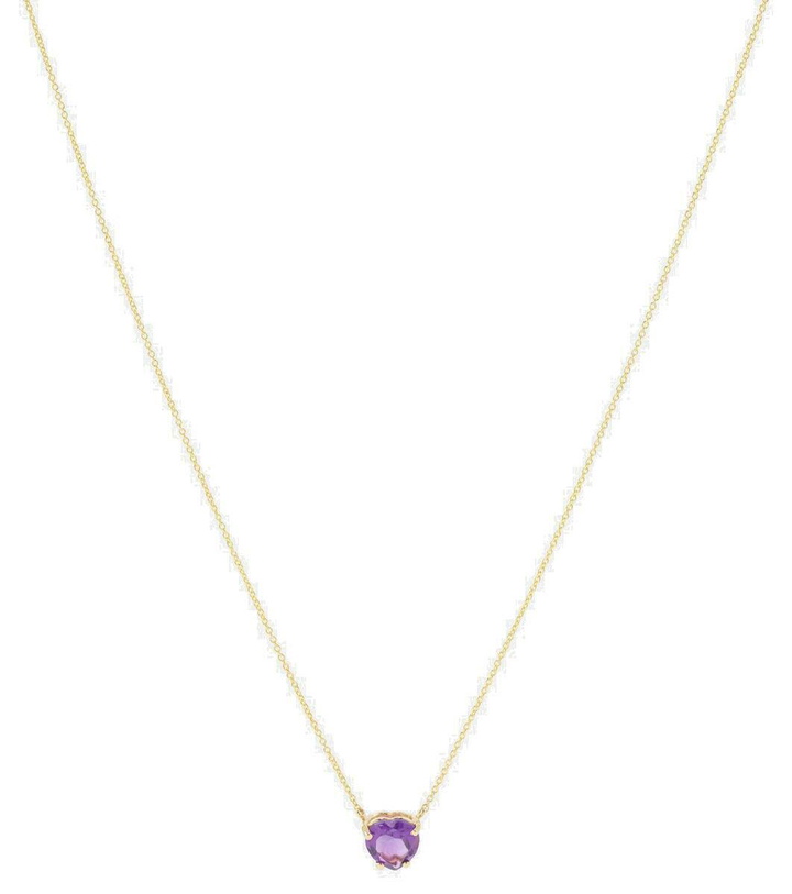 Photo: Roxanne First Honor's Lilac Heart 14kt gold necklace with amethyst