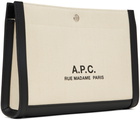 A.P.C. Beige Camille 2.0 Clutch