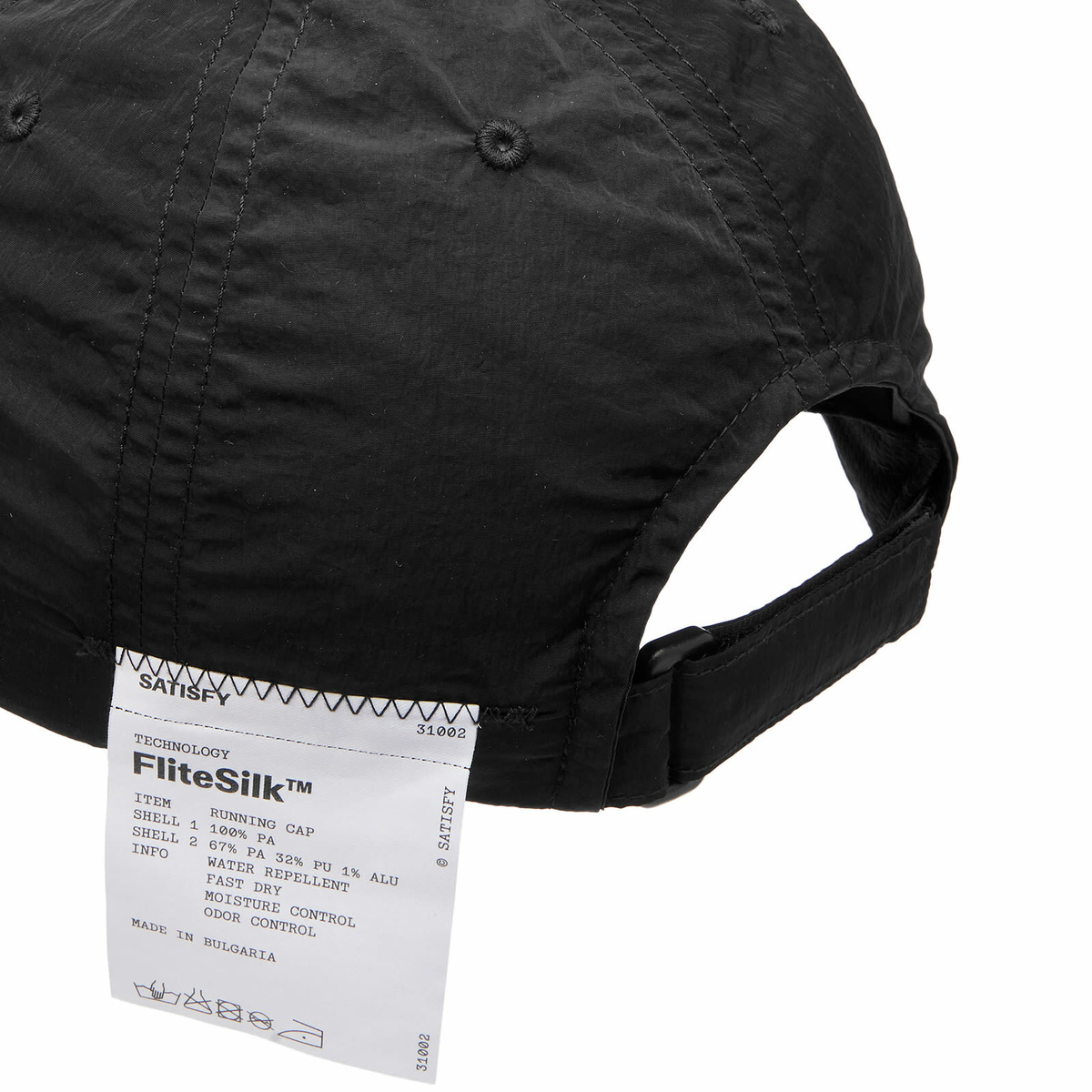 Satisfy Men's FliteSilk™ Wave Running Cap in Black Satisfy