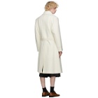 Maison Margiela Off-White Wool Coat