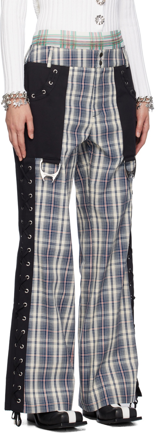 Chopova Lowena Black & Beige Collage Trousers