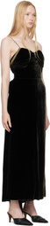 Maison Margiela Black Silk Maxi Dress