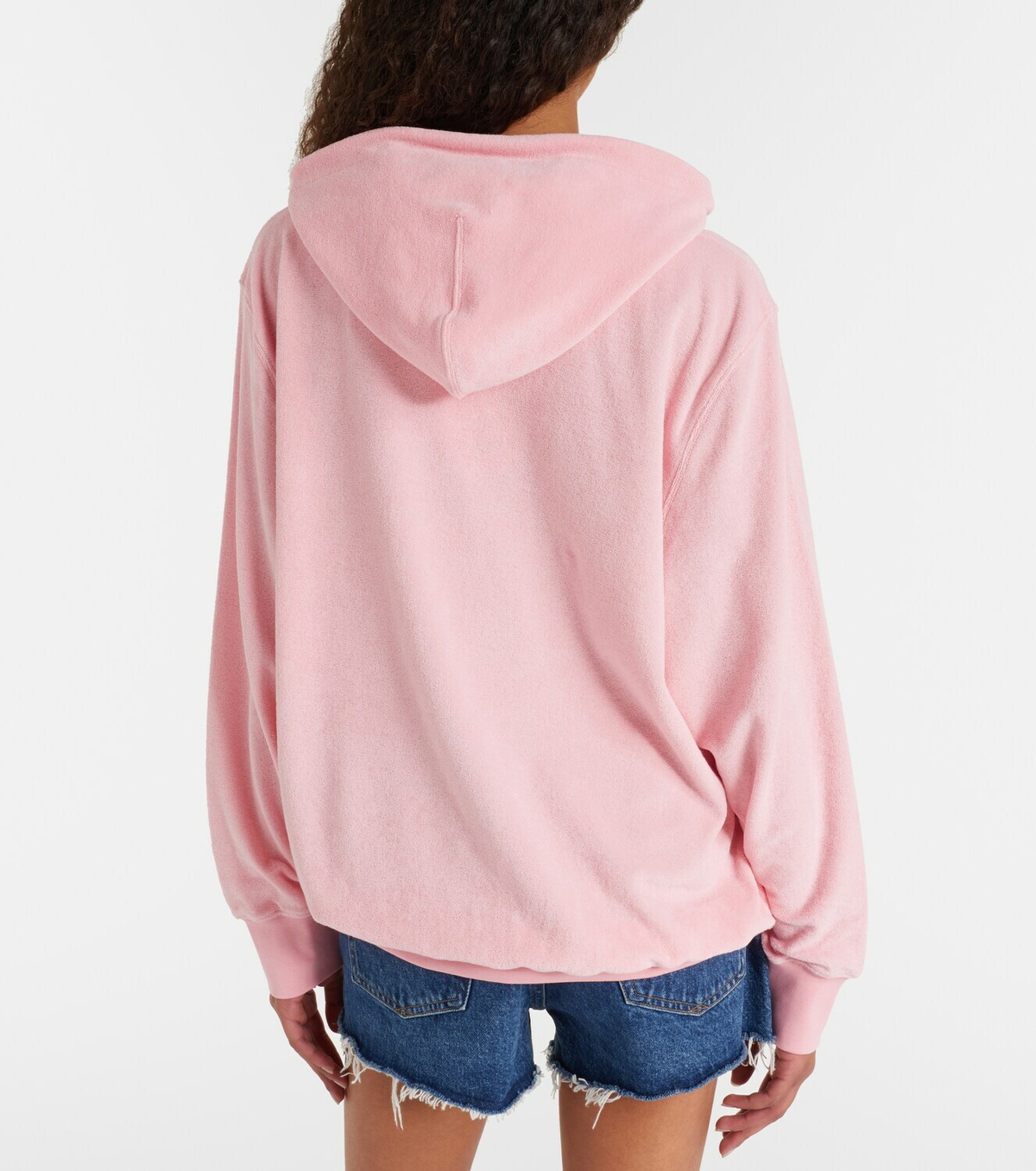 Hunza G Logo cotton terry hoodie