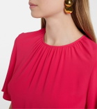 Joseph Libby belted crêpe blouse