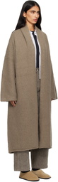 Lauren Manoogian Beige Long Shawl Cardigan