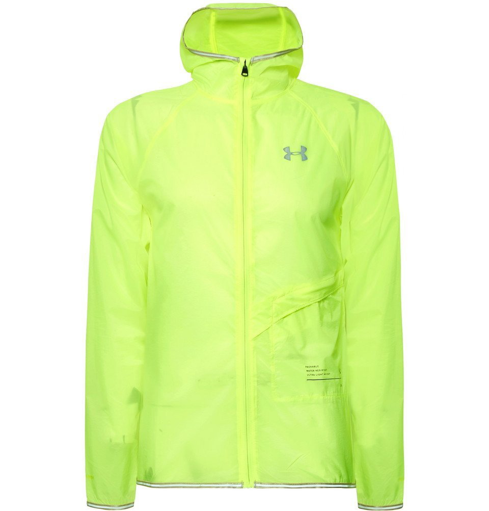 Under Armour neon green fitted heat gear top - XS