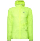 Under Armour - Qualifier Packable Storm HeatGear Hooded Jacket - Bright yellow