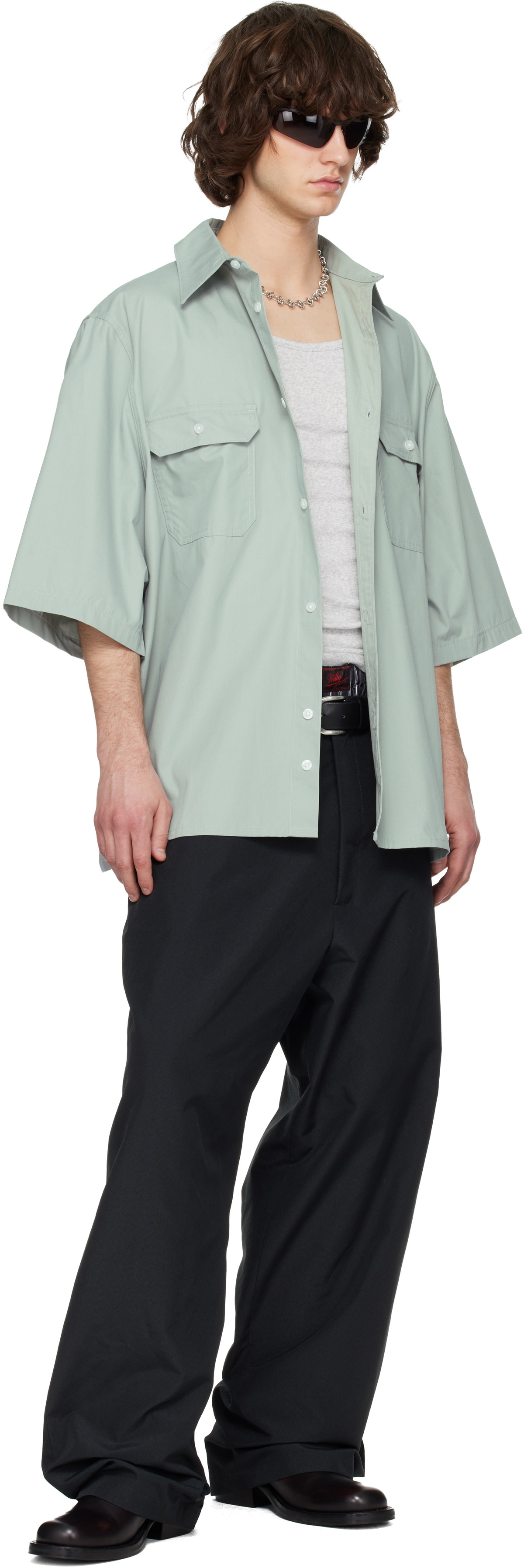 WILLY CHAVARRIA Blue SS Corcoran Shirt