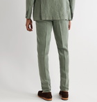 Boglioli - Slim-Fit Linen Suit Trousers - Green