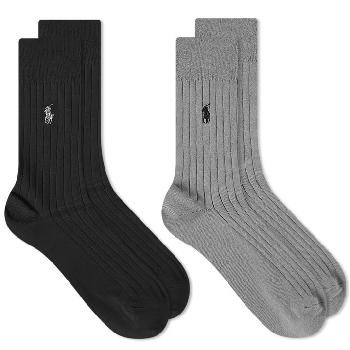 Photo: Polo Ralph Lauren Rib Pony Crew Sock - 2 Pack