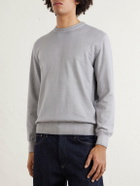 Altea - Cotton and Cashmere-Blend Sweater - Gray