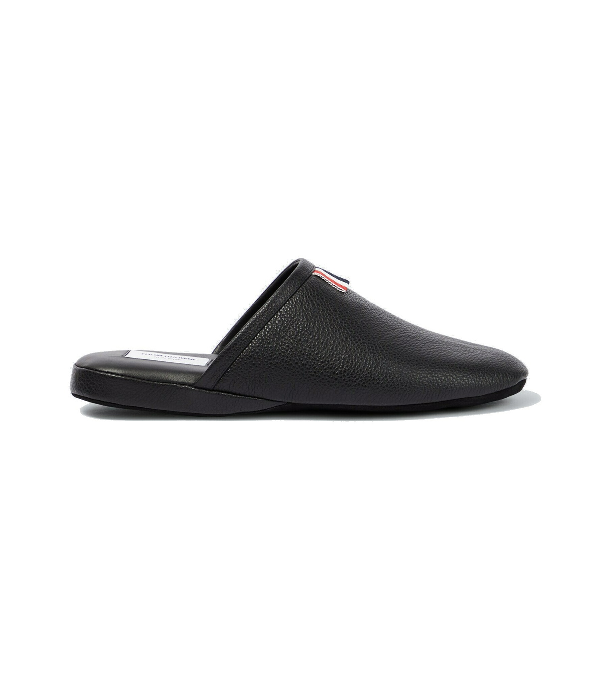 Thom Browne Men's Leather Sandal in Black Thom Browne