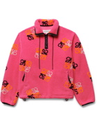 Loewe - Logo-Jacquard Fleece Half-Zip Sweatshirt - Pink