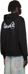 Kenzo Black Kenzo Paris 'KENZO Happy Tiger' Embroidered Hoodie