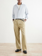 Hartford - Paul Cotton-Poplin Shirt - Blue