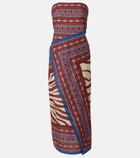 Johanna Ortiz Printed wrap dress