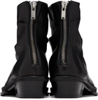 424 Black Marathon Cowboy Boots