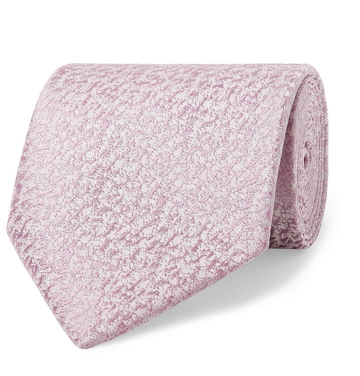 Photo: Charvet - 8.5cm Silk-Jacquard Tie - Pink