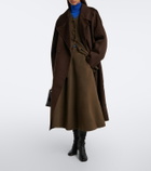 Lisa Yang Double-breasted wool and cashmere coat