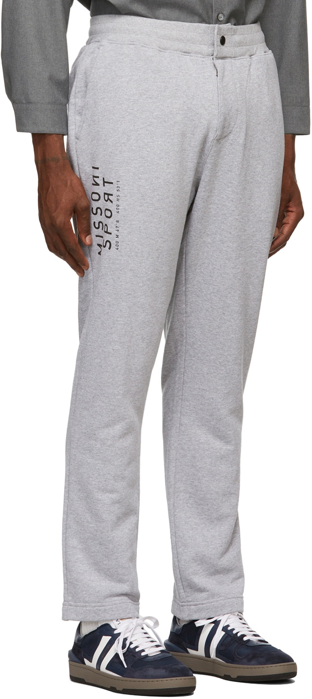 Missoni Sport Grey Logo Lounge Pants