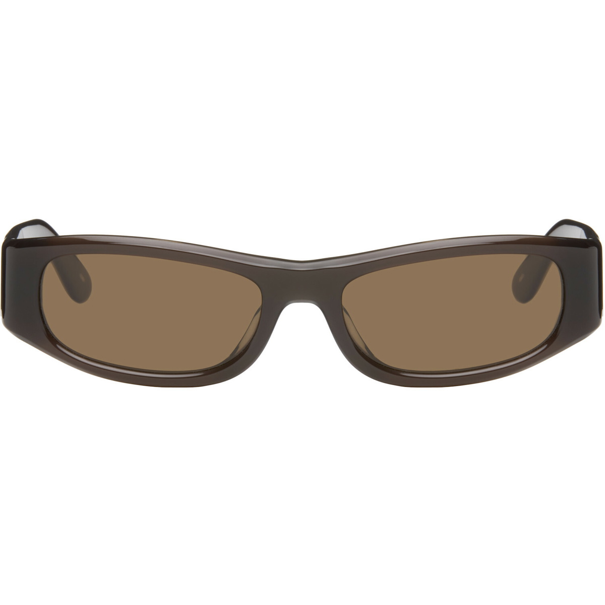 THISTLES Brown 'The Suede' Sunglasses