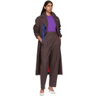 Tibi Purple Sculpted Sleeve Sweater