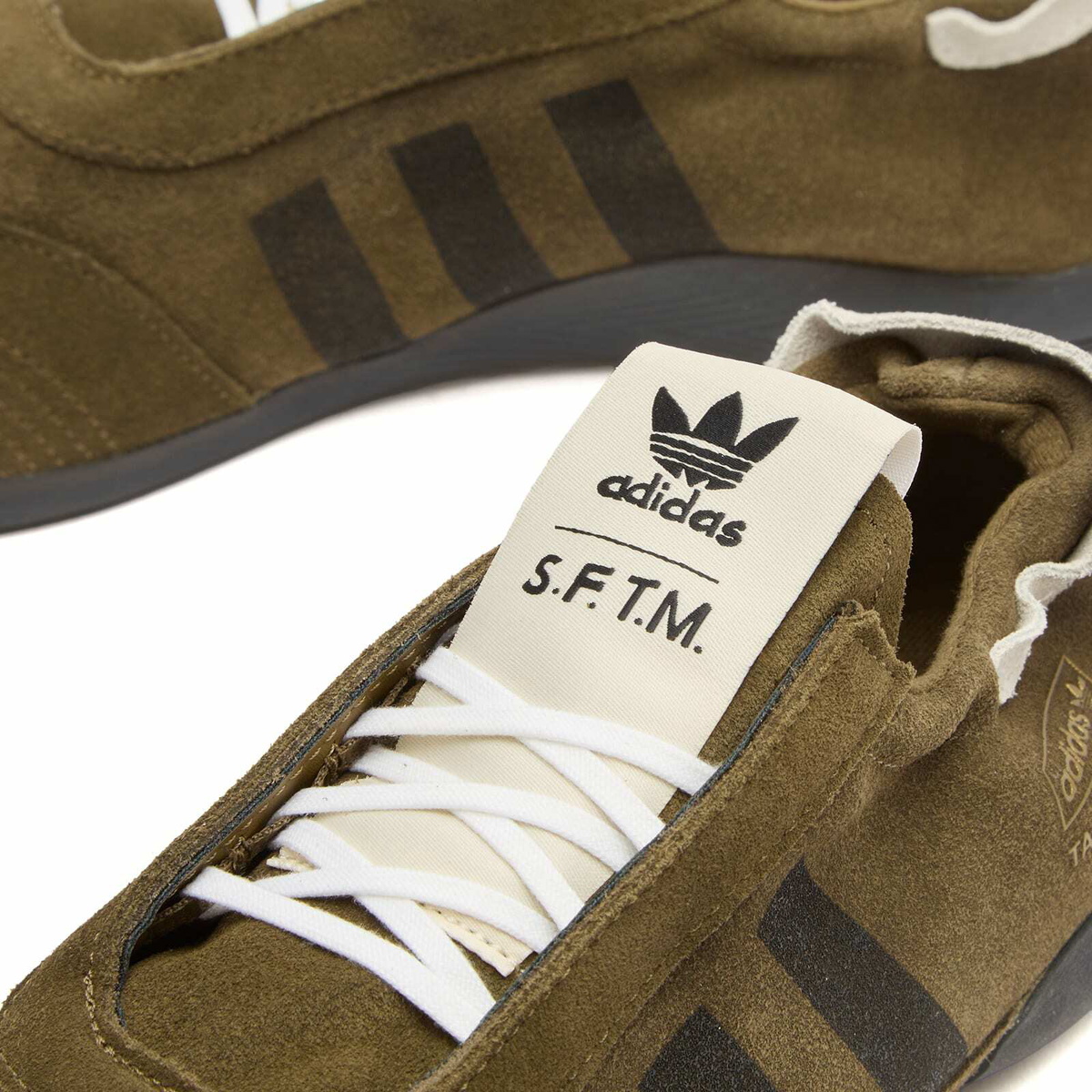 Adidas x SFTM Taekwondo Mei Sneaker in Cream White/Core Black/White