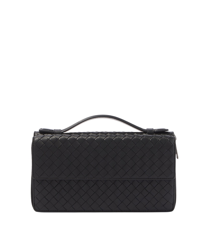 Photo: Bottega Veneta Intrecciato leather pouch