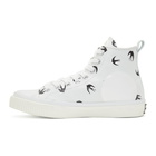 McQ Alexander McQueen White Swallow High-Top Sneakers