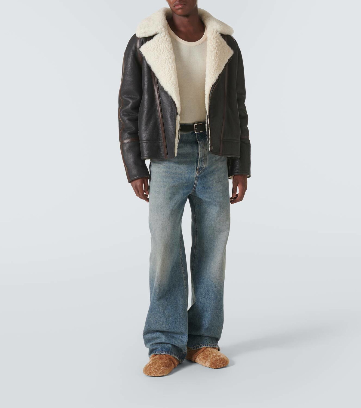 Loewe Shearling-lined leather jacket Loewe