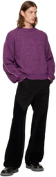 Andersson Bell Purple Ribbed Sweater