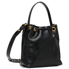 BALMAIN Black Mini Pulse Bucket Bag