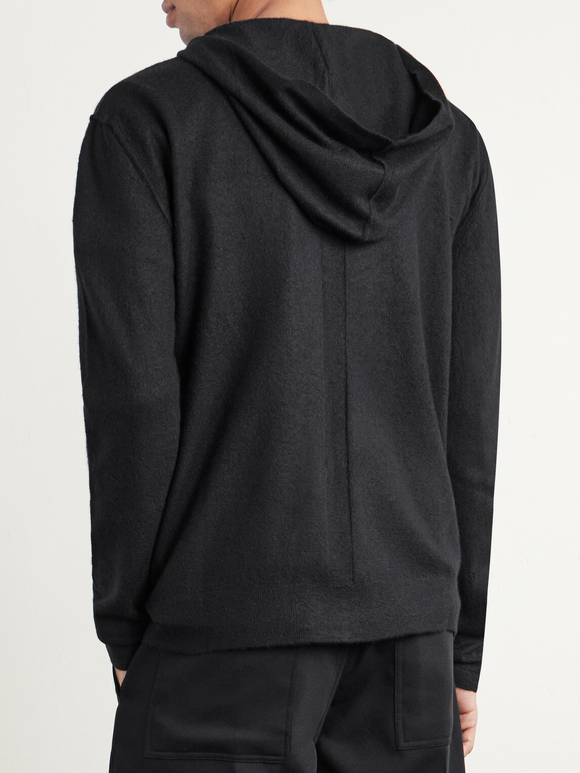 Rick Owens - Boiled-Cashmere Zip-Up Hoodie - Black Rick Owens