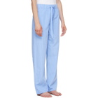 Tekla Blue Poplin Pyjama Pants