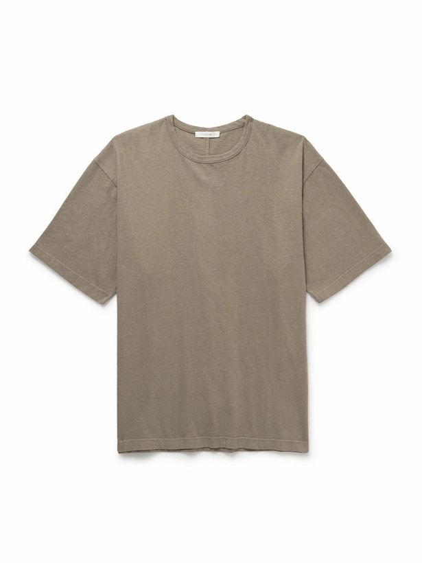 Photo: The Row - Steven Cotton-Jersey T-Shirt - Brown