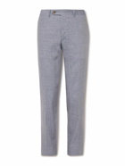 Canali - Kei Slim-Fit Linen and Wool-Blend Suit Trousers - Blue