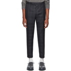 Thom Browne Grey Windopane Side Tab Trousers