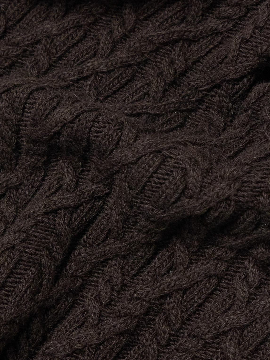 Mr P. - Cable-Knit Wool Scarf