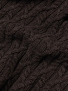 Mr P. - Cable-Knit Wool Scarf