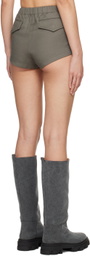 Dion Lee Khaki Hiking Parachute Shorts