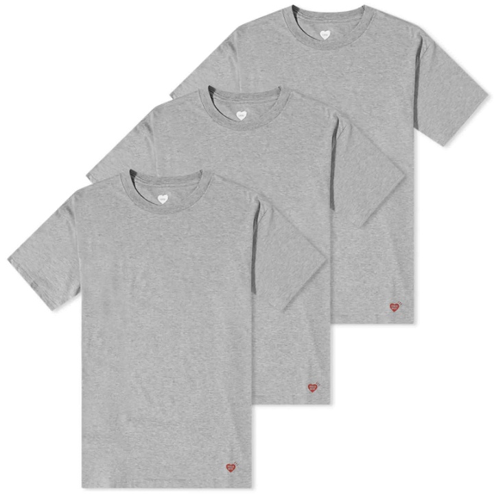 Photo: Human Made Men's 3 Pack T-Shirt in Grey