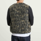 Universal Works Men's Dolce Fleece Zip Gilet in Charcoal