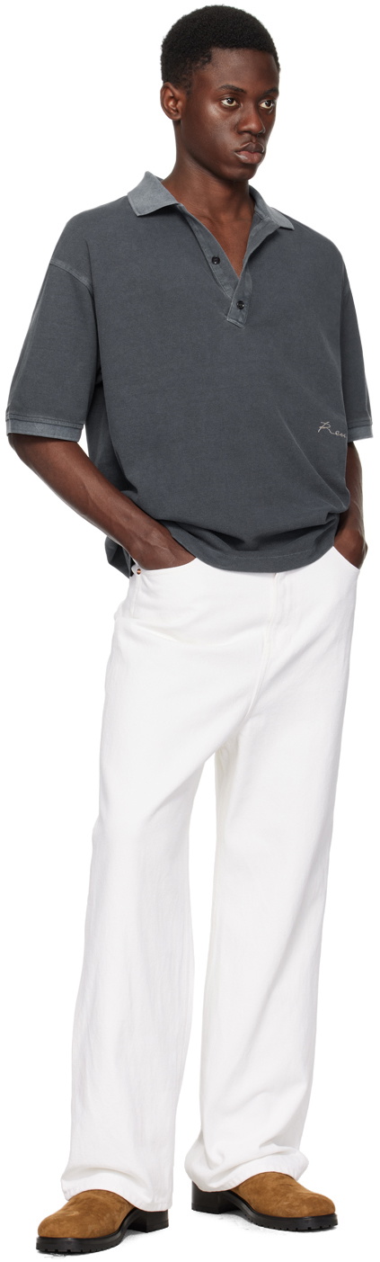Recto Indigo Button Polo