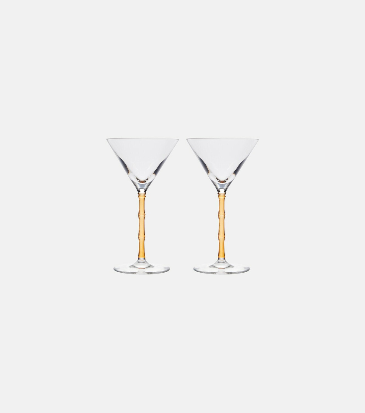 La DoubleJ Bamboo set of 2 martini glasses